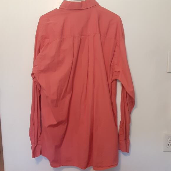 Cinch Western Cowboy Shirt Men’s Size Large Salmon Rodeo 100% Cotton Button Up - Picture 7 of 9